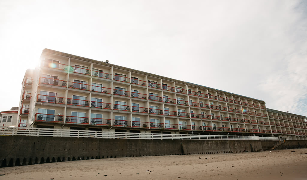 View of Surftides Hotel from Beach